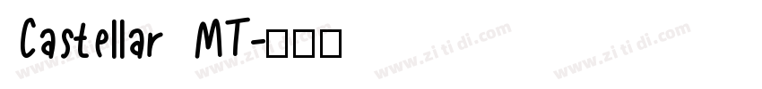 Castellar MT字体转换